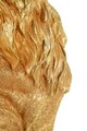 Figurina /sculptura decorativa King Leon, Mauro Ferretti, 30x42x74 cm, polirasina, auriu