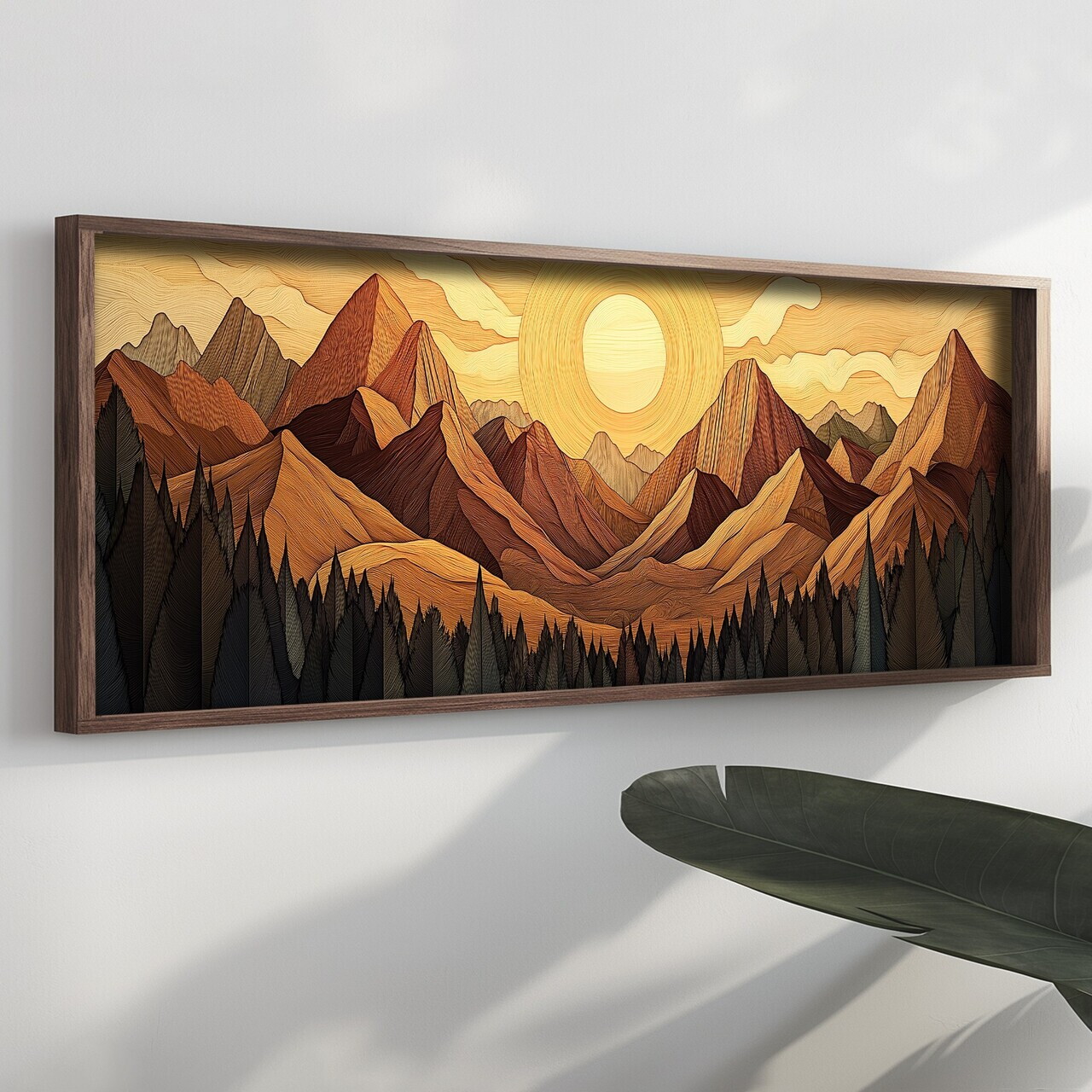 Tablou decorativ, EMR035, Lemn, Multicolor — imaginea 2