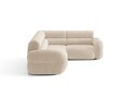 Coltar dreapta 5 locuri, Neo, Micadoni Home, 295x210x83 cm, tesatura Chenille, bej deschis