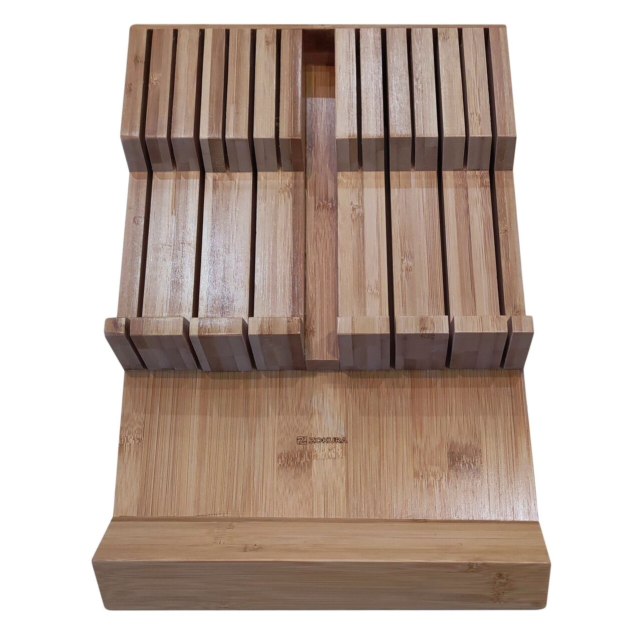 Suport depozitare cutite, bambus, 42,5 x 24,5 cm - Zokura - imagine 3