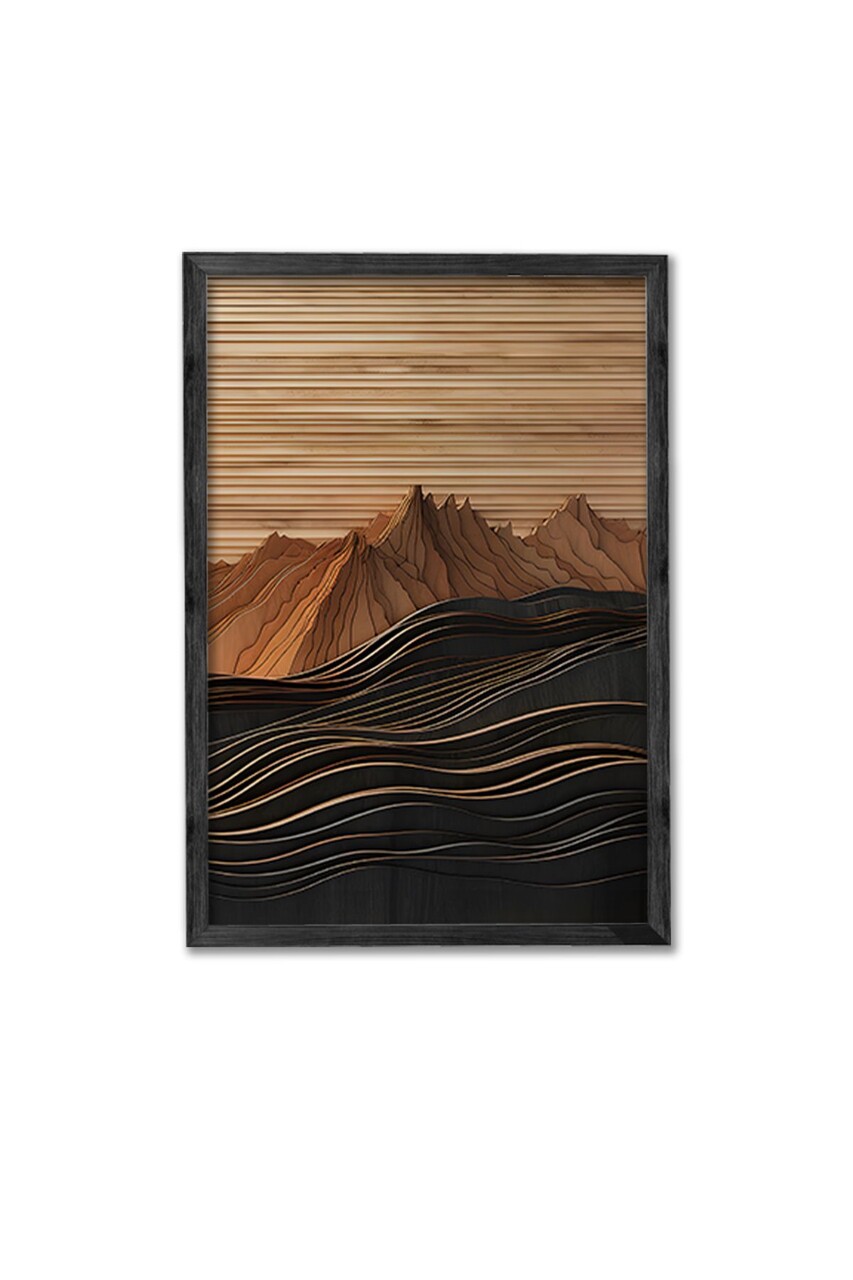 Set 3 tablouri decorative, Ersy3Syhcrv63, MDF, Multicolor - view 2