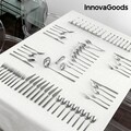 Set tacamuri 72 piese Cook D'Lux, InnovaGoods, inox