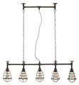 Lustra Manhattan 5, Mauro Ferretti, 114 x 14 x 32 cm, 5 x E27, 20W, fier