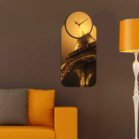 Set ceas si tablou decorativ, yms-23, mdf , dimensiune: 68 x 32 cm, multicolor