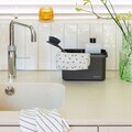Organizator de chiuveta, Brabantia, SinkSide, 22x11x13.4 cm, plastic reciclat, gri inchis