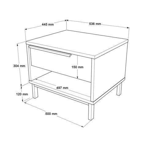 Noptiera, Locelso, On14-W, 53.6x42.4x44.5 cm, PAL, Alb