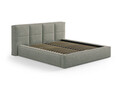 Tablie de pat 160 cm, Micadoni Home, Darren-201, tesatura structurata chenille, verde moss melange