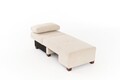 Canapea extensibila 3 locuri, Balcab Home, 825BLC4309, Lemn, Crem