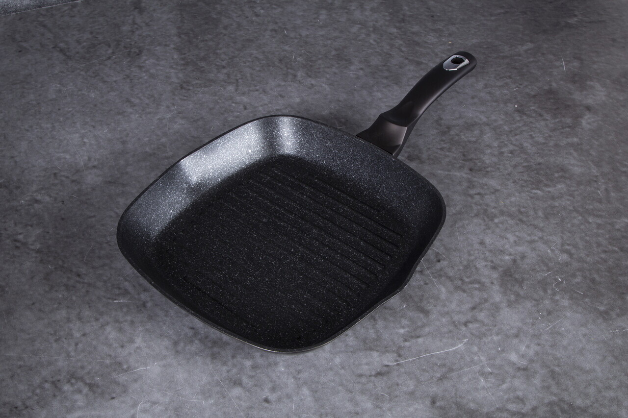 Tigaie grill Berlinger Haus, Shiny Black, 28 cm, 2.1 L, aluminiu forjat, negru - view 2
