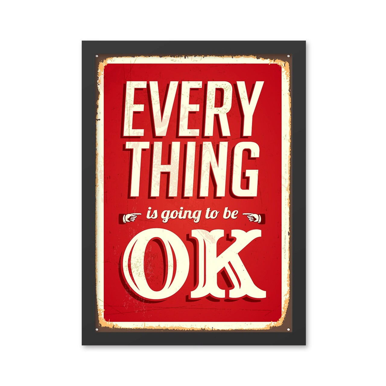 Tablou decorativ, Everything OK 2 (40 x 55), MDF , Polistiren, Multicolor