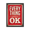 Tablou decorativ, Everything OK 2 (40 x 55), MDF , Polistiren, Multicolor