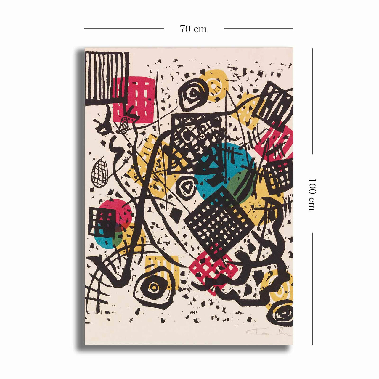 Tablou decorativ, 70100KANDINSKY005, Canvas, Lemn, Multicolor - 2 | YEO