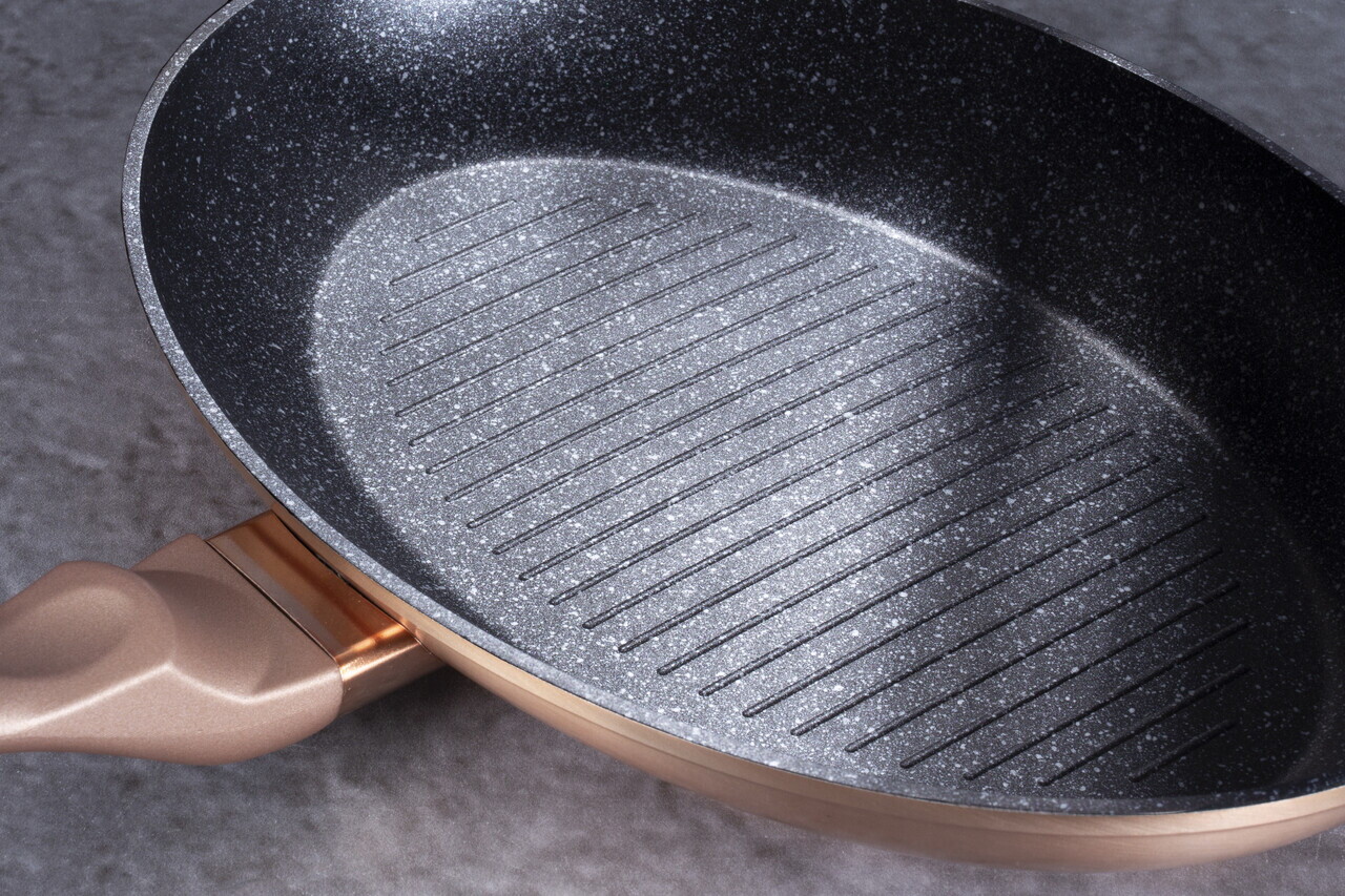 Tigaie pentru peste Berlinger Haus, Rose Gold, 35 cm, aluminiu forjat, roz - imagine 5