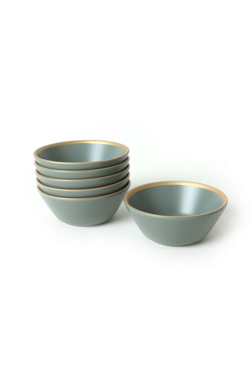Set boluri, Keramika, 275KRM1905, Ceramica , Nu absoarbe apa, Verde - 1 | YEO