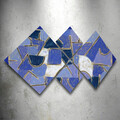 Set 4 tablouri decorative, 4MDF3586212, MDF, Imprimat UV, Multicolor