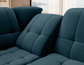Coltar extensibil stanga 3 locuri ELTAP, LT-40NU, Sado, 272x192x95 cm, lemn/poliester, albastru inchis