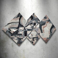 Set 4 tablouri decorative, 4MDF3586223, MDF, Imprimat UV, Multicolor