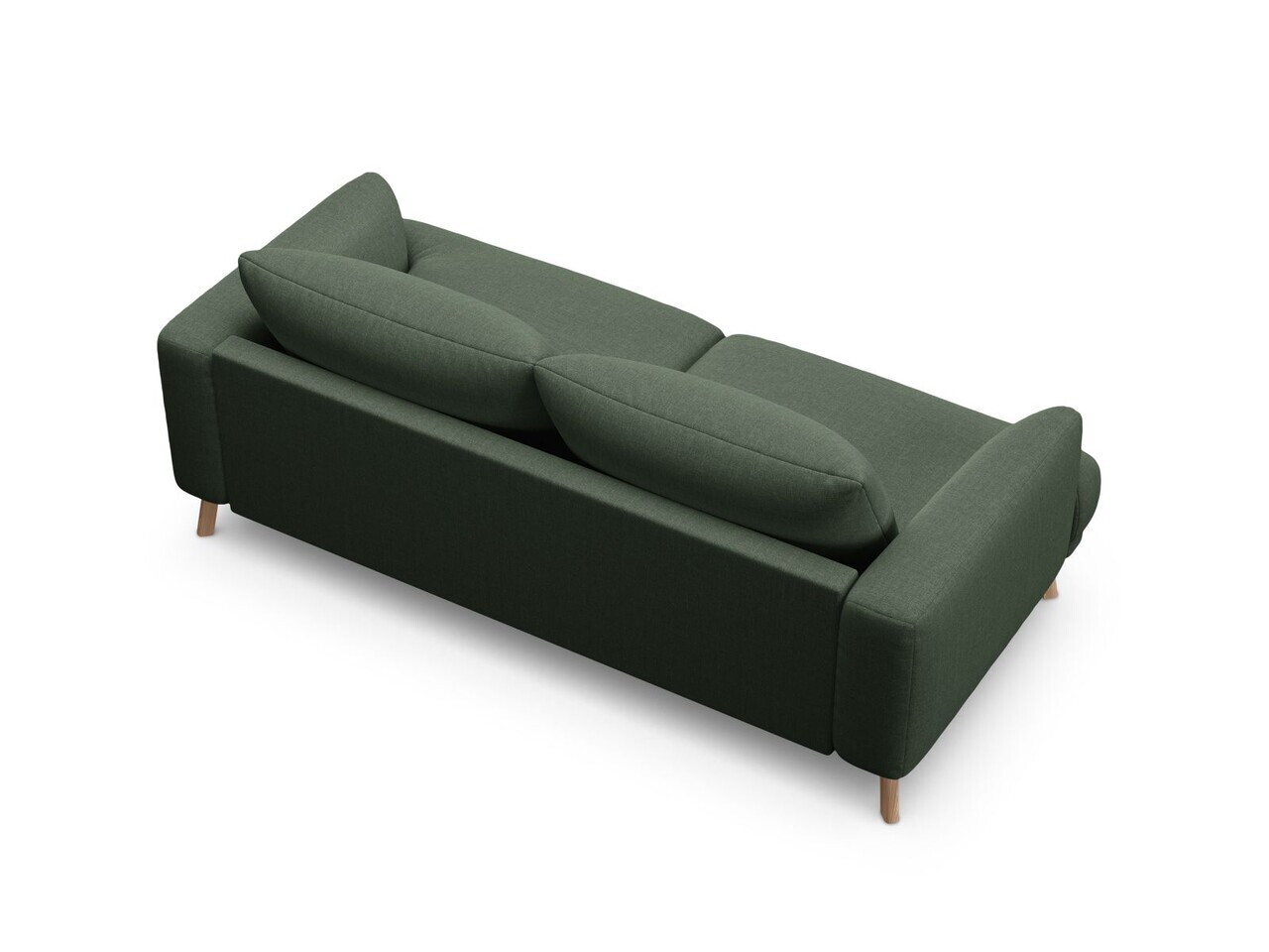 Canapea 2 locuri, Naomi, Micadoni Home, 170x95x75 cm, tesatura structurata, verde muschi — imaginea 4