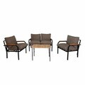 Set mobilier de gradina, Hanah Home, Alya Sehpa, Bej