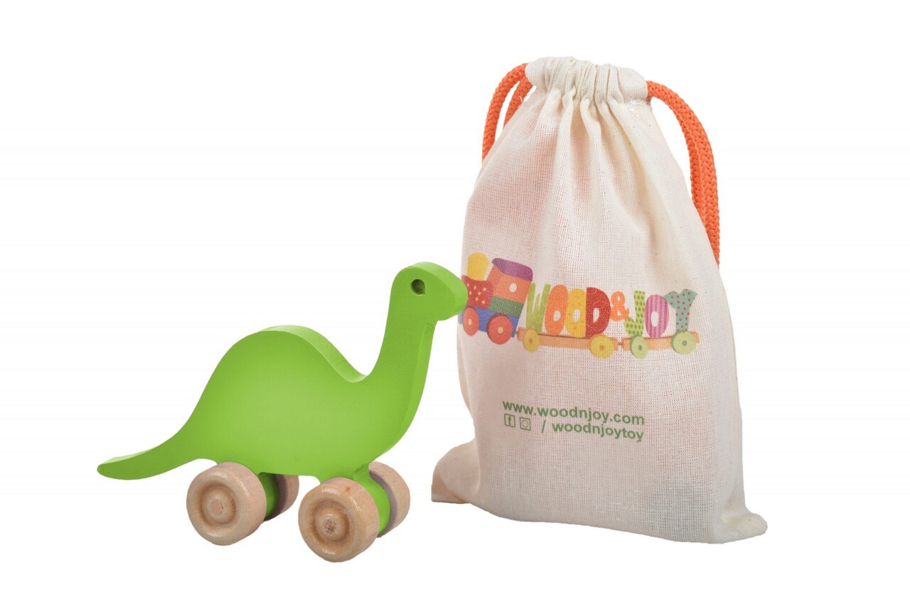 Jucarie pentru landou/carucior, Hanah Home, Dinosaur, 15x13x5 cm, Verde - view 2