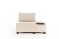 Fotoliu extensibil, Balcab Home, 825BLC4711, Lemn, Crem