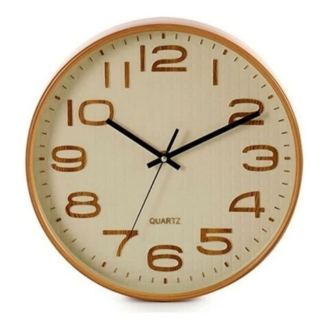 Ceas de perete Golden, Gift Decor, Ø 30 cm, sticla Ceas
