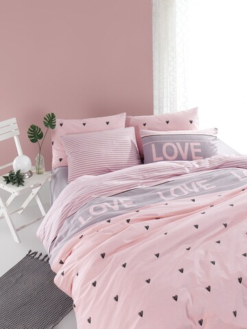 Lenjerie de pat dubla King (IT) Romona – Lilac, Mijolnir, 3 piese, 250×200 cm, bumbac ranforce, multicolor Lenjerii de Pat