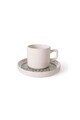 Set pentru ceai, Hermia, 275KRM2559, GRESIE, Antibacterian, Crem / Verde