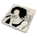 Set 4 suporturi de pahar TBA7436502735745, Taylor, 10x10x1 cm, piatra, multicolor