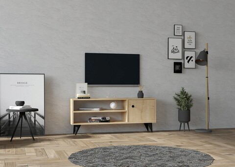 Comoda TV, Asse Home, Jena, 120x50x29cm, Stejar