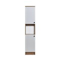 Dulap multifunctional, Tuvalle, Tuval 078, 35.2x171.8x37.8 cm, Stejar / Alb