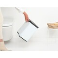 Cos de gunoi, Brabantia, Bo Small, 7 L, 20.7x24.2x31.7 cm, otel, alb