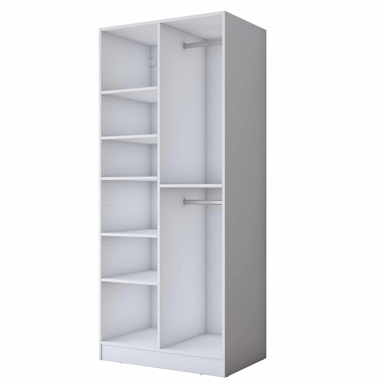 Dulap pentru haine, Hanah Home, BA300, 90x210x57.5 cm, Alb — imaginea 8