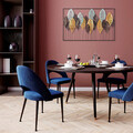 Decoratiune de perete, Sinuate, Metal, Dimensiune: 122 x 76 cm, Multicolor