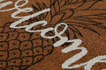 Covoras de intrare, Pineapple, 70x40 cm, Fibra de cocos, Maro / Negru