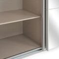 Dulap inalt cu 3 usi culisante, Mira, 271 x 62 x 229 cm, pal/oglinda, sonoma
