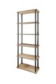 Corp biblioteca, Poter, Bookcase 6 Rect, 60x173x30 cm, MDF , Stejar