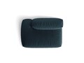 Modul stanga pentru canapea, 2 locuri, Martina-169, Micadoni Home, 133x106x75 cm, tesatura structurata catifelata, albastru jeans