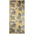 Traversa pentru hol Susy Leaf, Decorino, 67x100 cm, polipropilena, crem/bej