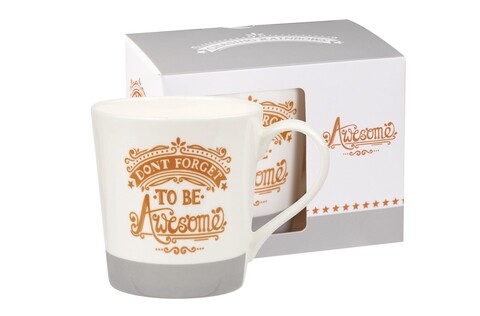 Cana in cutie cadou, awesome, churchill, portelan fine bone china, 300 ml