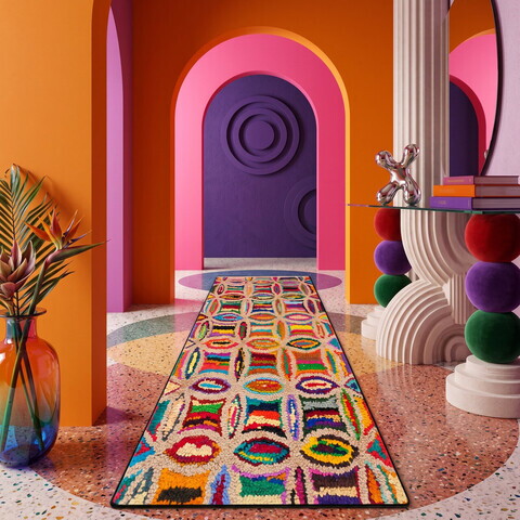 Covor, Circulo Djt HC, 100x180 cm, Multicolor