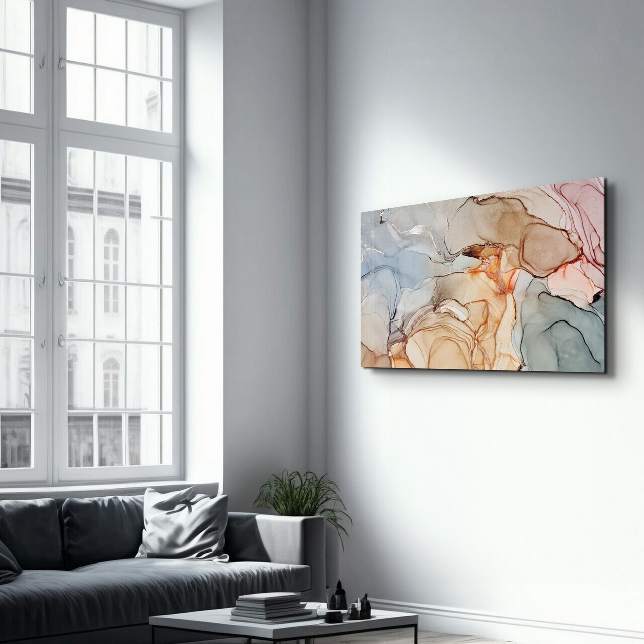Tablou decorativ, OGLS-7080, Dimensiuni: 70 x 110 cm, Multicolor — imaginea 4