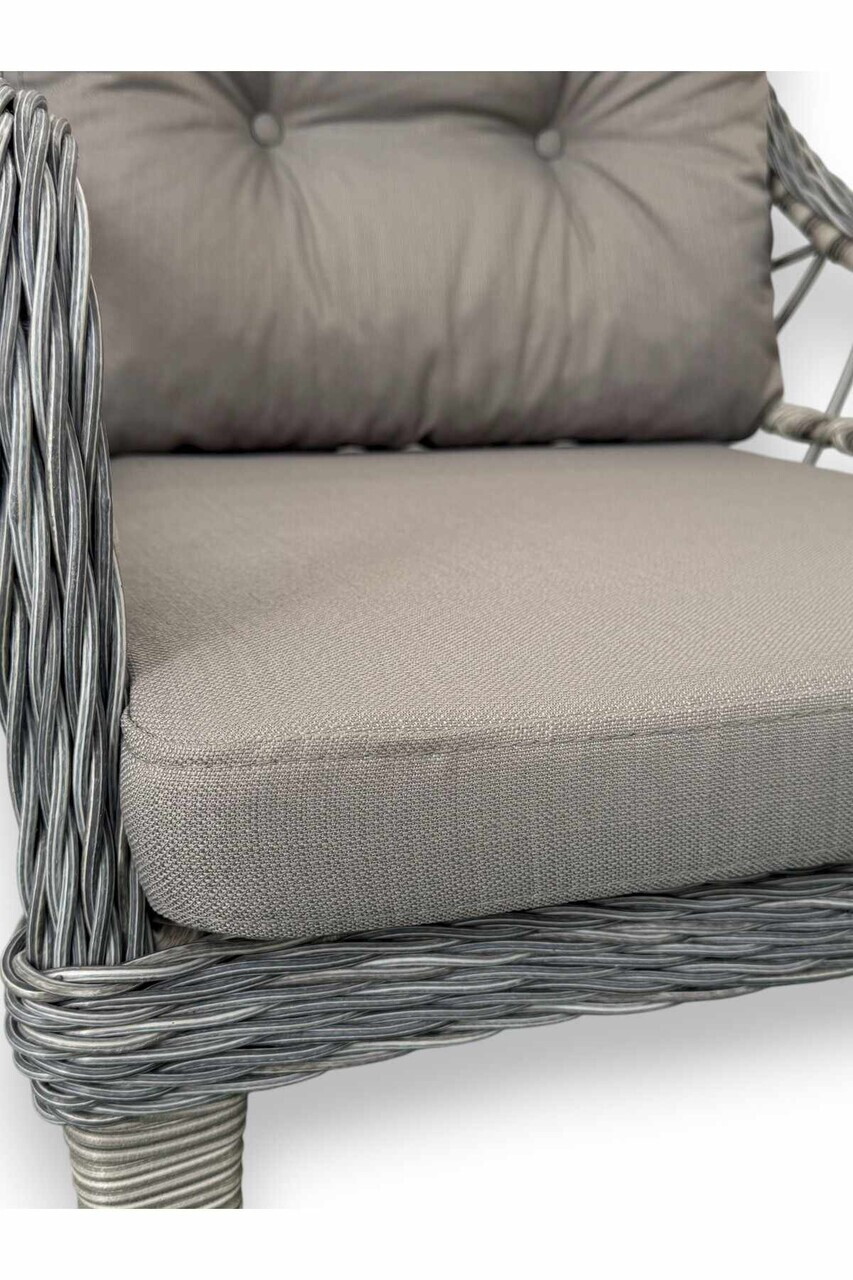 Set mobilier de gradina, Hanah Home, Fiori, ALUMINIU, Gri - view 4