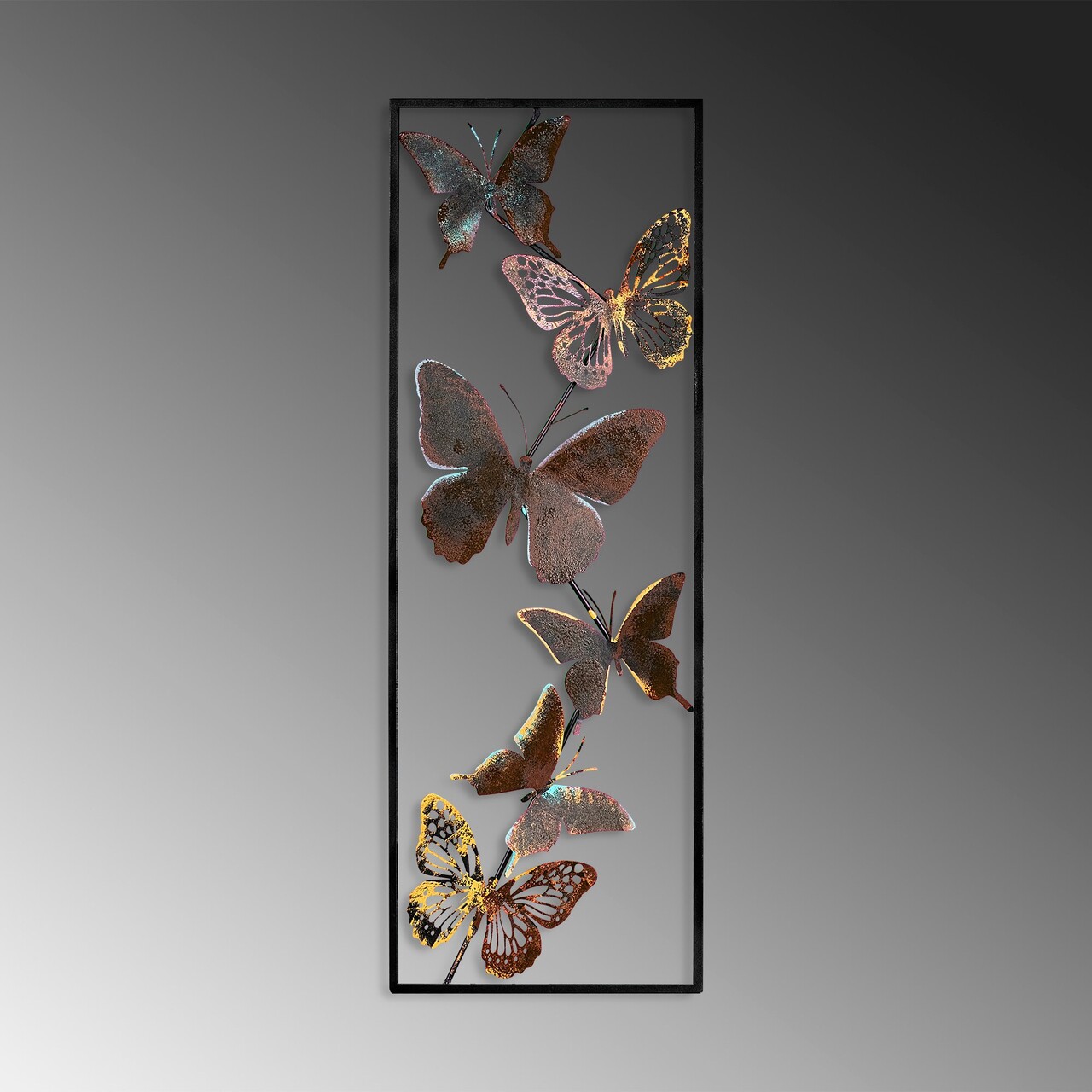 Decoratiune de perete, Tavus 2, Dimensiuni: 32 x 90 x 4 cm, Multicolor - view 4
