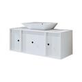 Dulap de baie cu chiuvetă, Hanah Home, 2539, MDF, Alb
