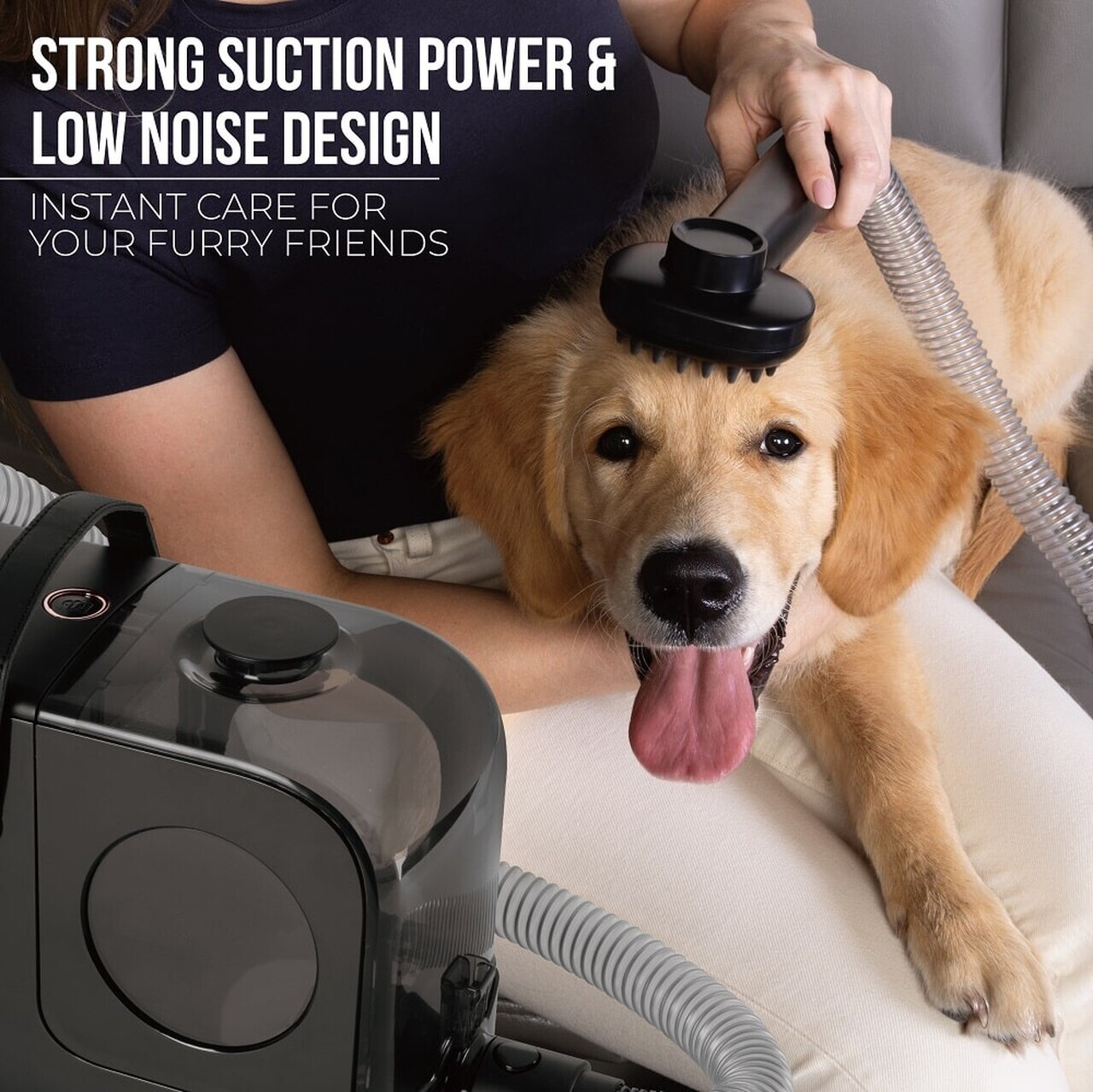 Aspirator pentru ingrijirea animalelor de companie Berlinger Haus, Black Rose, 350W, 2.2 L, negru - imagine 9