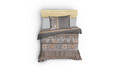 Lenjerie de pat pentru o persoana Single XXL (DE), Adiel - Grey, Cotton Box, Bumbac Ranforce