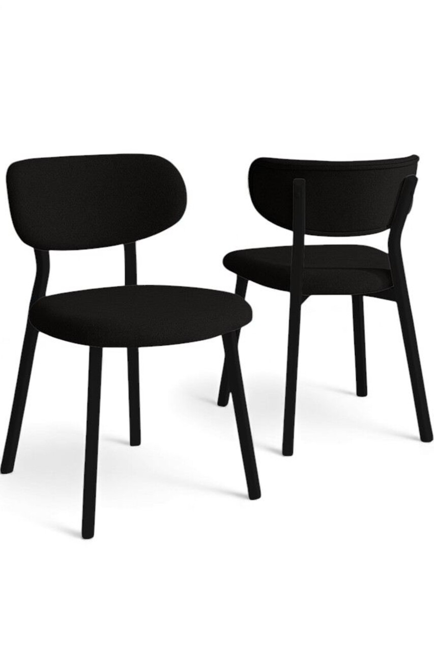 Set scaune 6 piese, Hanah Home, Toldy, Negru - view 2