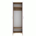 Cuier de perete, Rani, EA111, 60x198.6x37.5 cm, PAL, Nuc/Alb
