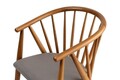 Scaun, Nordure, Doris, 58x82x56 cm, Lemn, Stejar / Gri